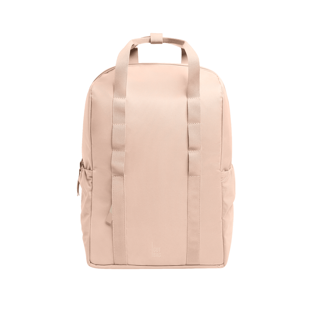DAYPACK LOOP Rucksack in pearl (helles Puder-Rosa) als Studioaufnahme in Frontansicht.