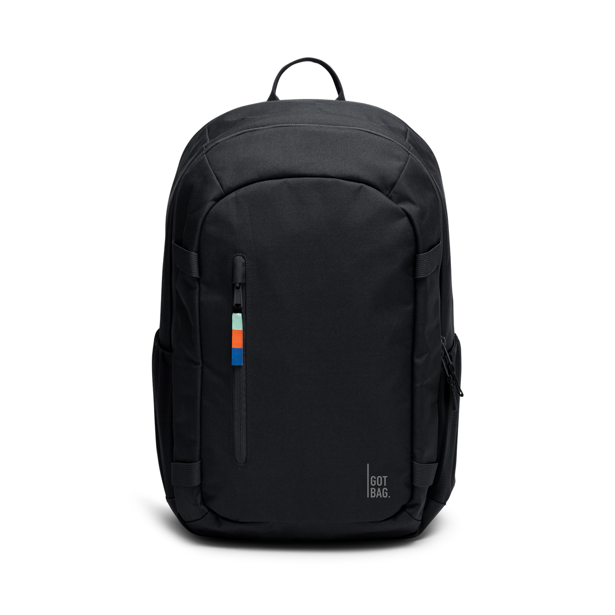 HYBRID PACK Rucksack in black (Schwarz) als Studioaufnahme in Frontansicht.