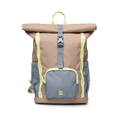 KIDS ADVENTURE ROLLTOP Rucksack in sandbar (warmes Beige mit rötlichem Unterton) in Frontansicht.
