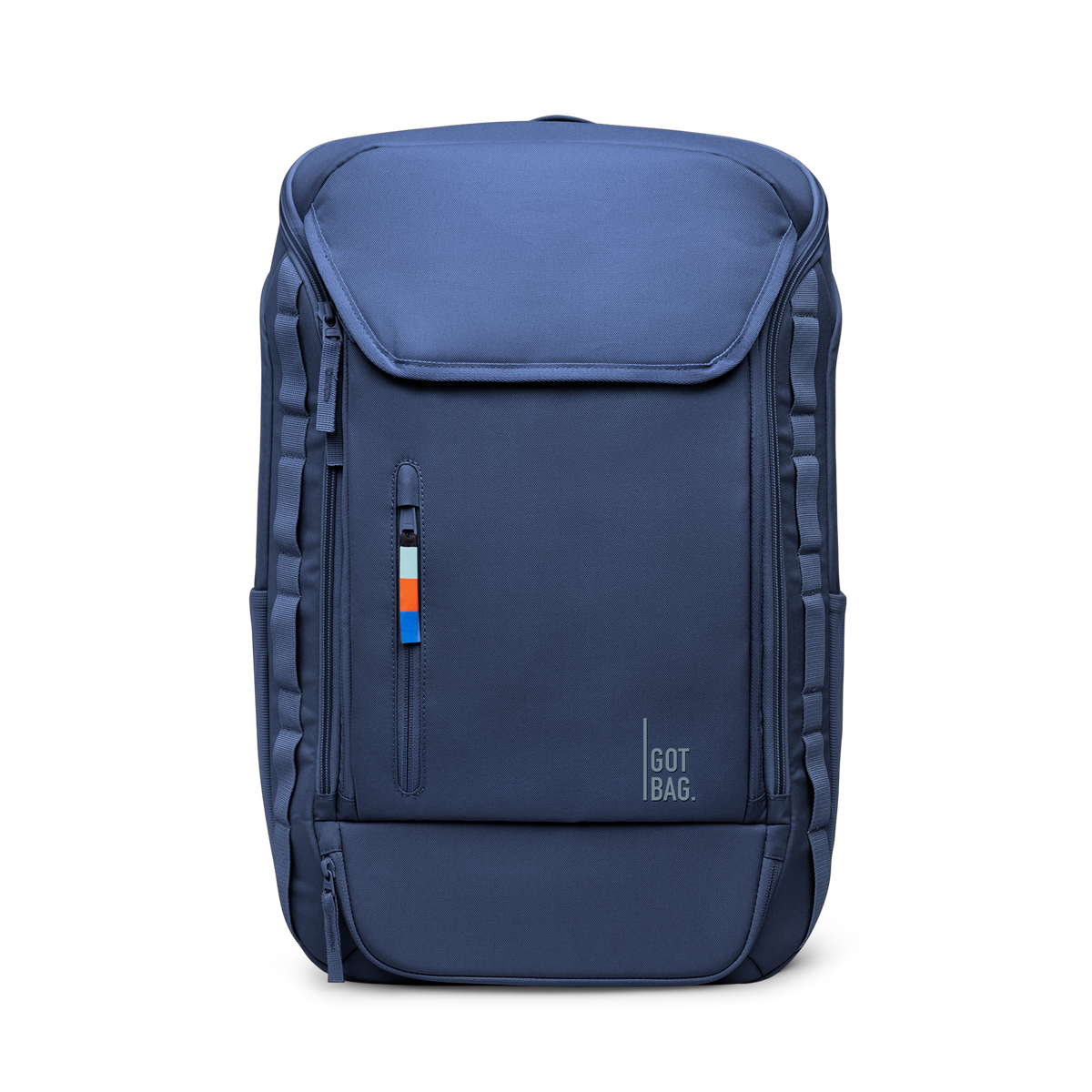 PRO PACK TRAVEL Rucksack in ocean blue (Marineblau) als Studioaufnahme in Frontansicht.
