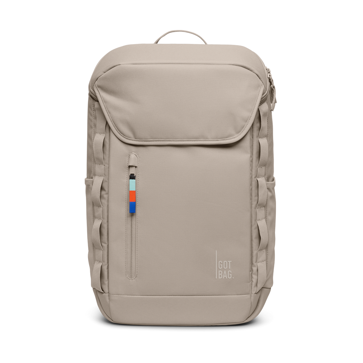 PRO PACK Rucksack in scallop (helles Beige) als Studioaufnahme in Frontansicht.