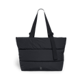 PUFFER TOTE BAG Tasche in black (Schwarz) als Studioaufnahme in Frontansicht.