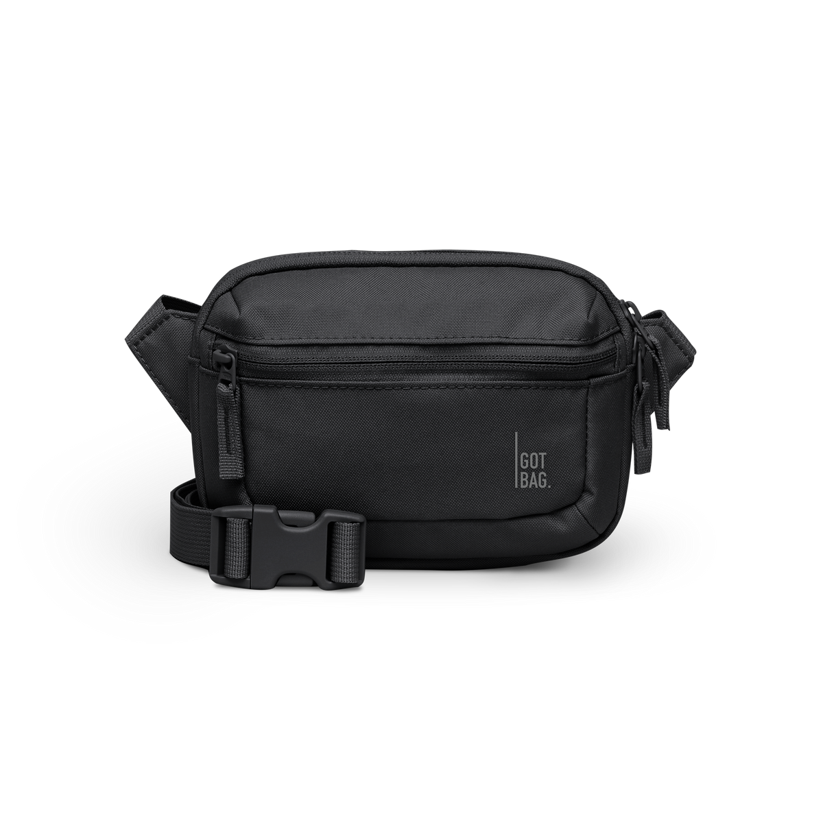 SLING BAG SMALL Tasche in black (Schwarz) als Studioaufnahme in Frontansicht.