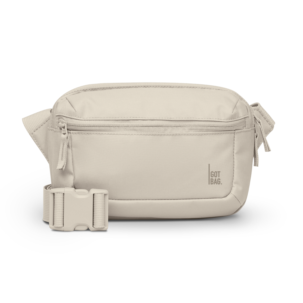 SLING BAG Tasche in soft shell (warmes Cremeweiß) als Studioaufnahme in Frontansicht.