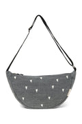 Denim Adult Fanny Pack | Grey Hearts