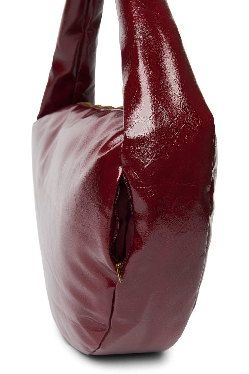 Vegan Leather Cross Body Bag | Burgundy