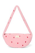 Teddy Mini Cross Body Bag | Light Pink Hearts