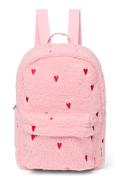 Teddy Midi Backpack | Light Pink Hearts