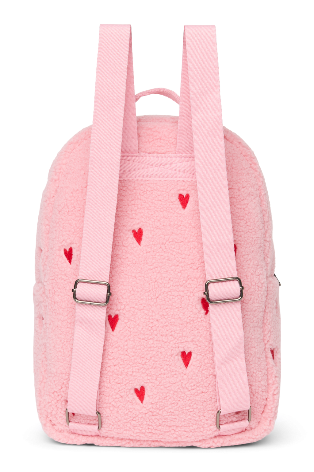 Teddy Midi Backpack | Light Pink Hearts