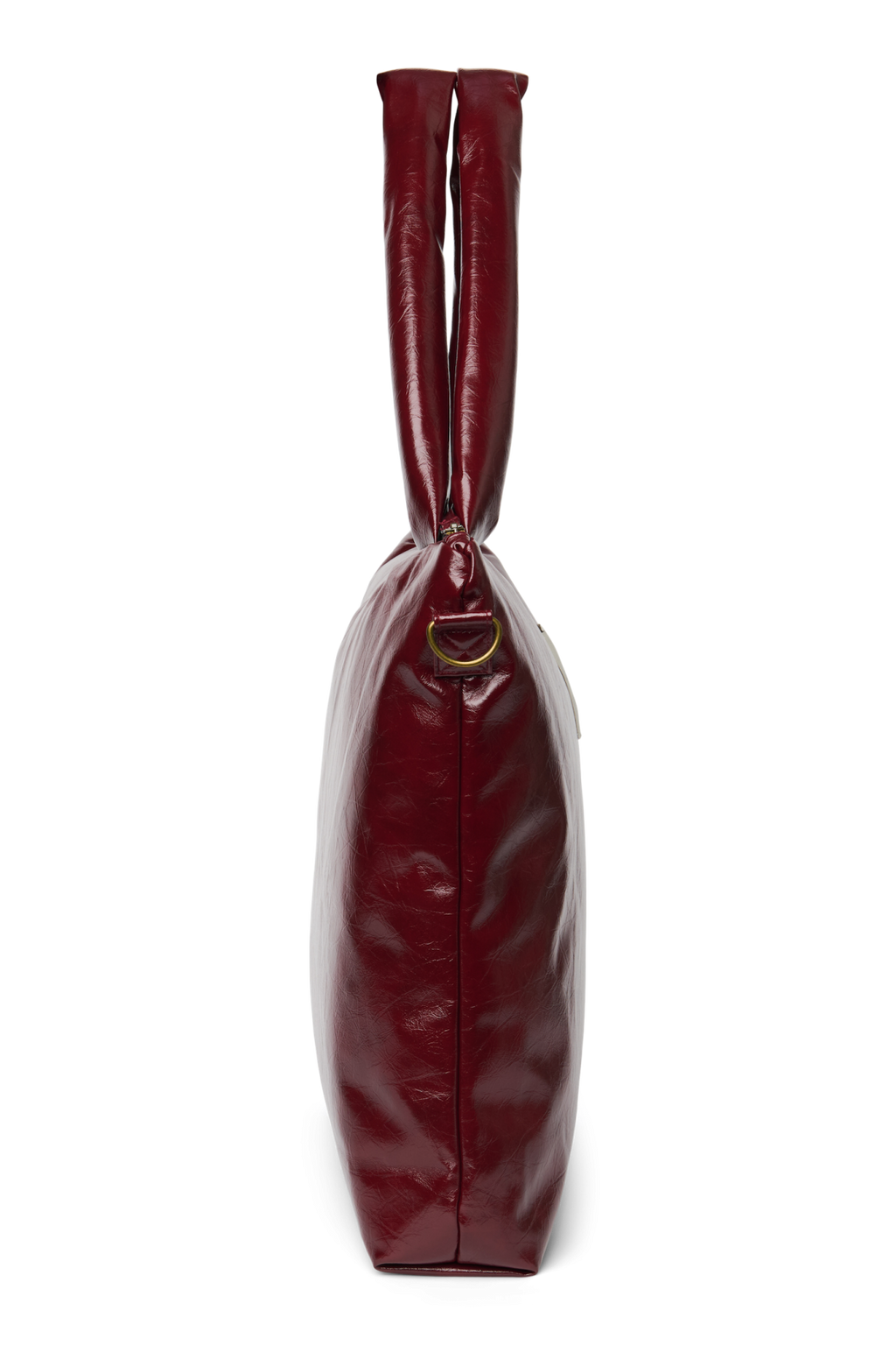 Vegan Leather Diaper Bag | Burgundy