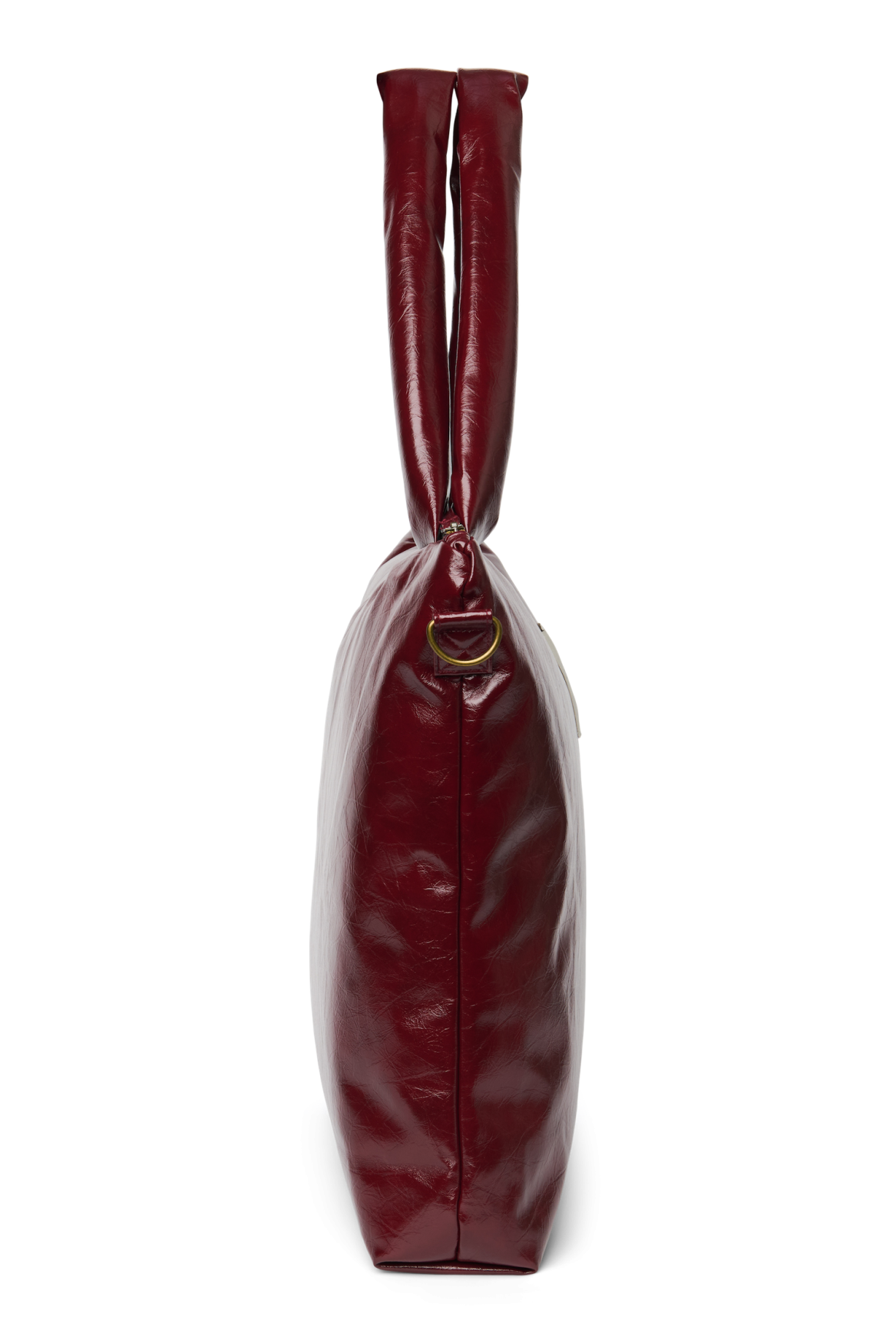 Vegan Leather Diaper Bag | Burgundy