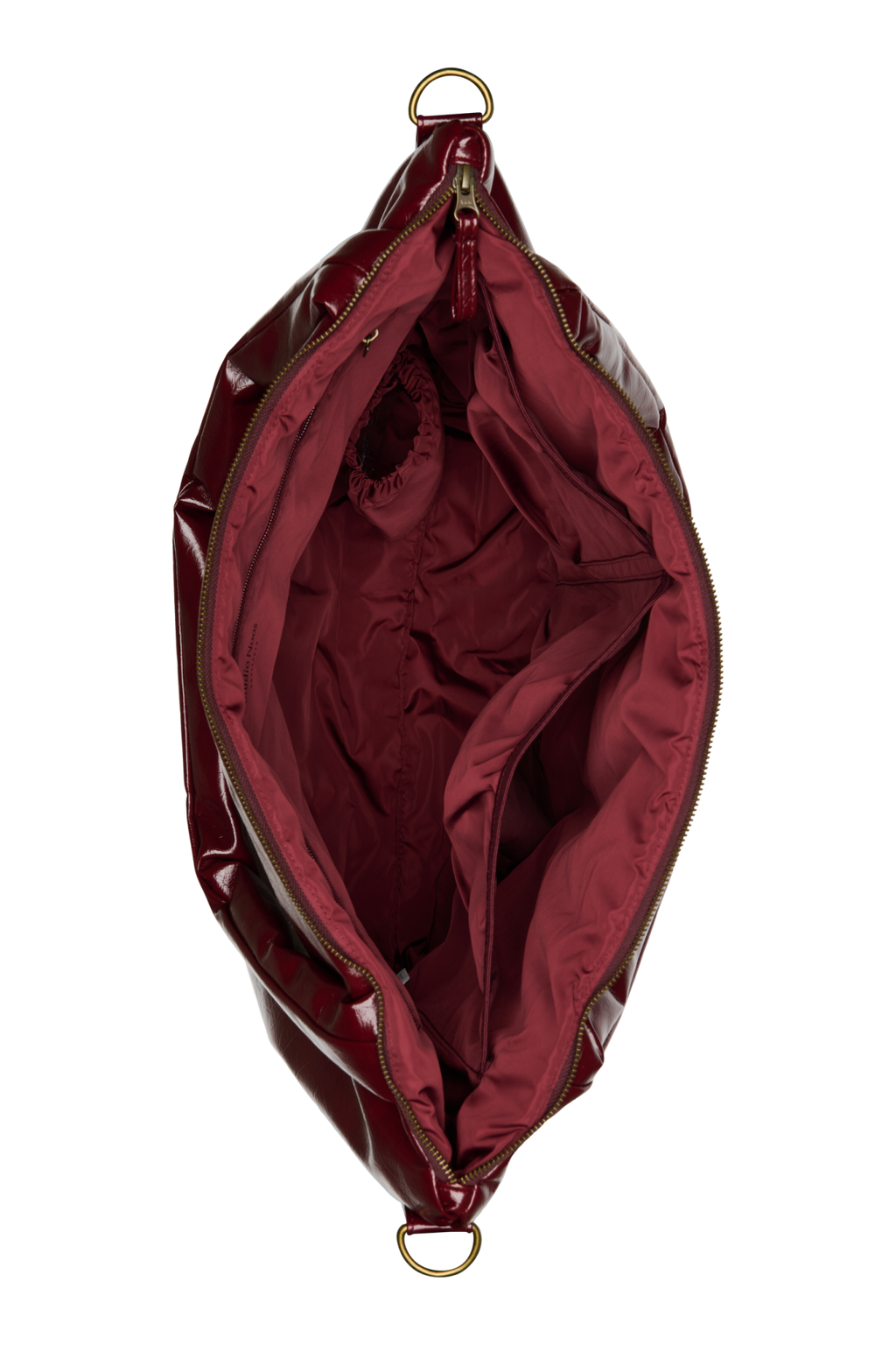 Vegan Leather Diaper Bag | Burgundy