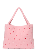 Teddy Mom Bag | Light Pink Hearts