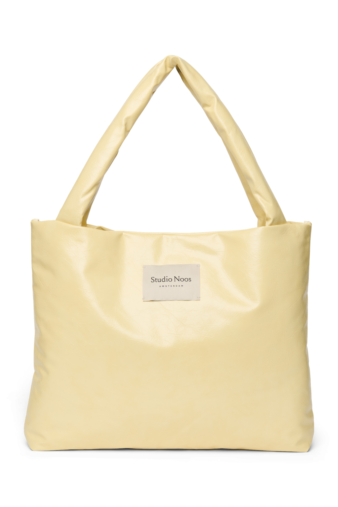Vegan Leather Mom Bag | Butter Yellow