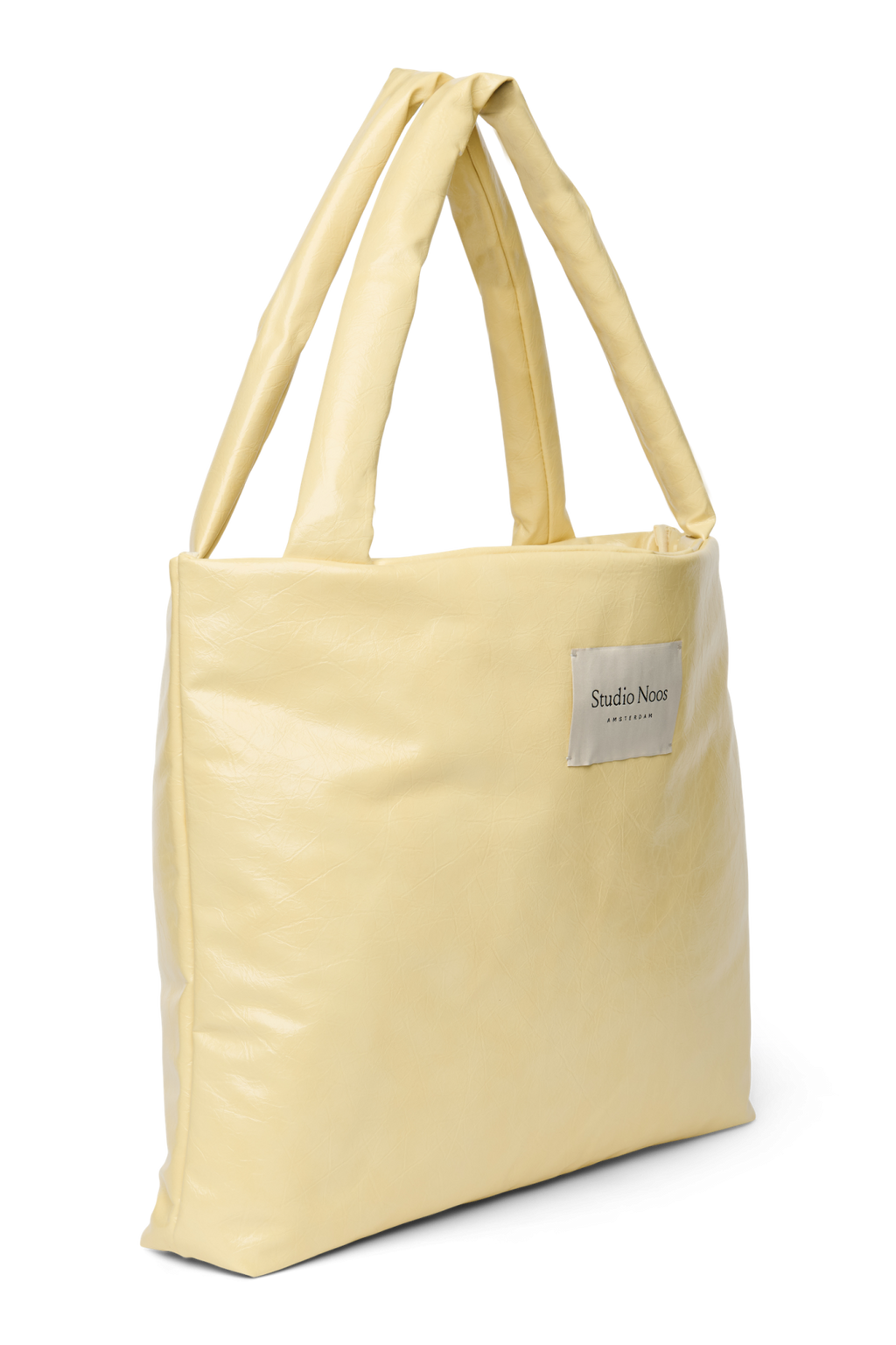 Vegan Leather Mom Bag | Butter Yellow