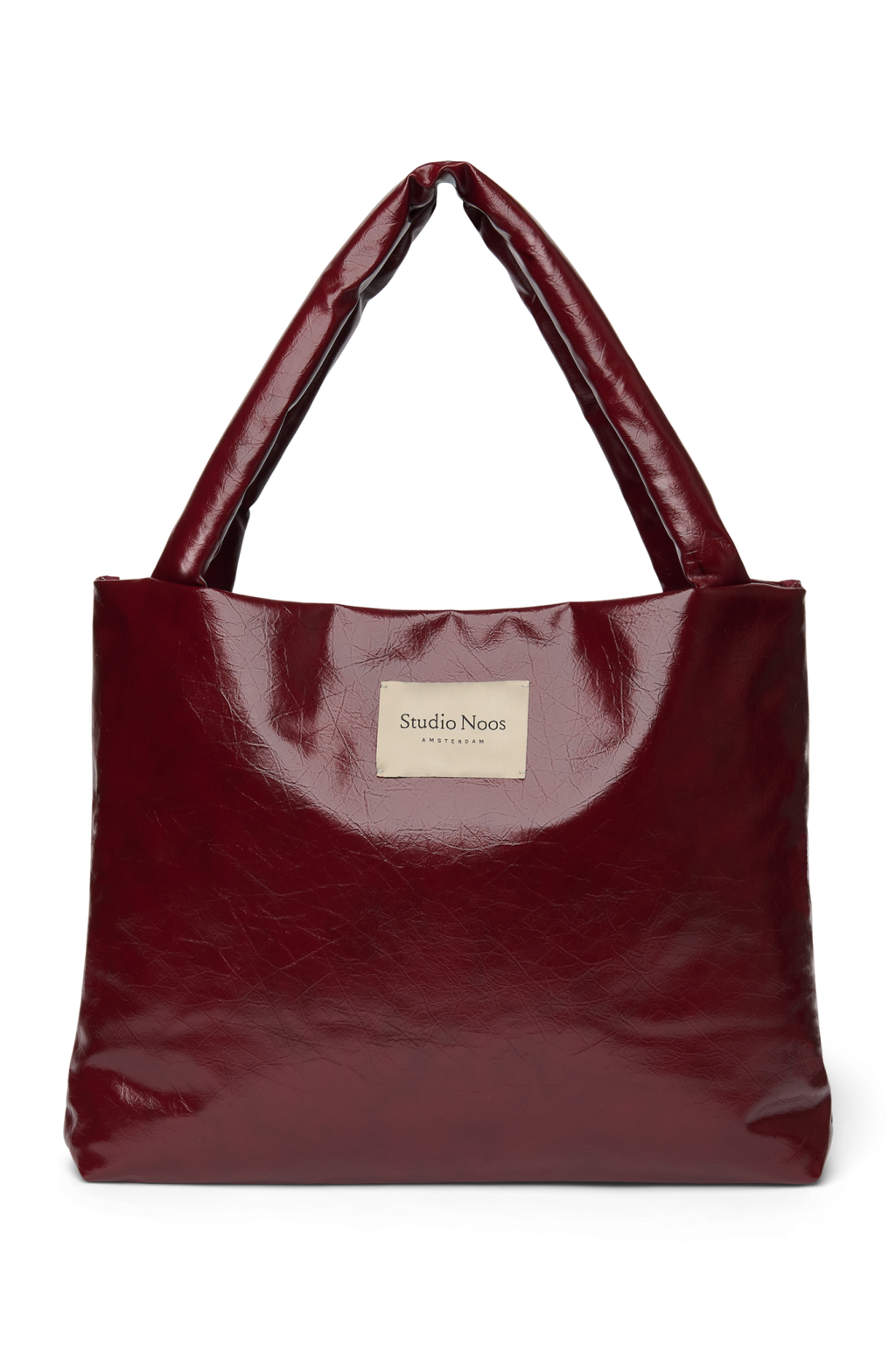 Vegan Leather Mom Bag | Burgundy