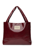 Vegan Leather Mom Bag | Burgundy