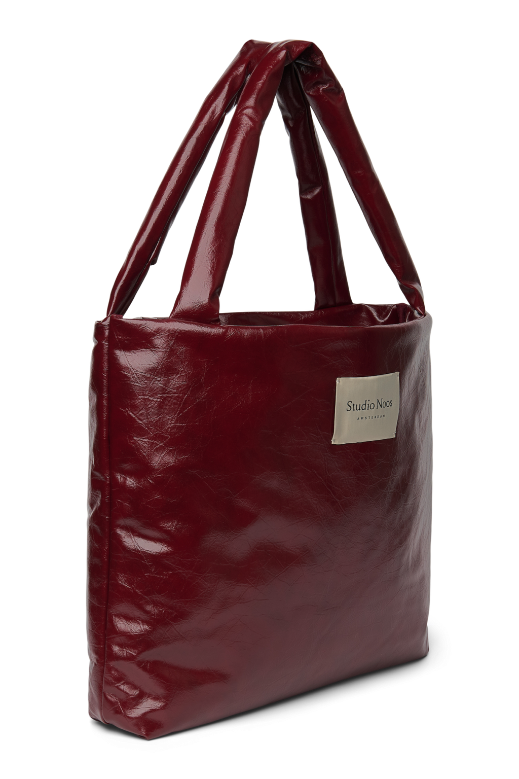Vegan Leather Mom Bag | Burgundy