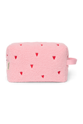 Teddy Toiletry Bag | Light Pink Hearts