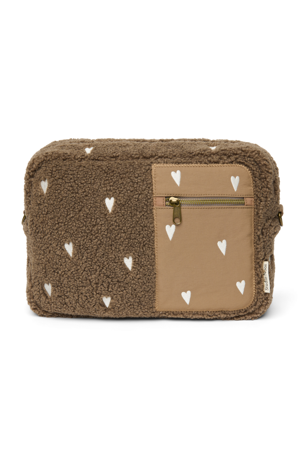 Teddy Stroller Organizer | Brown Hearts