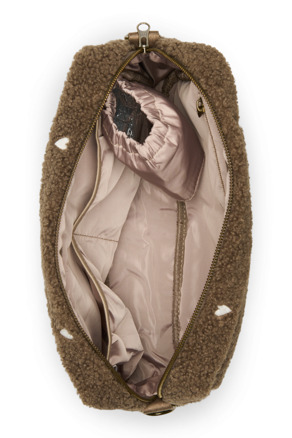 Teddy Stroller Organizer | Brown Hearts