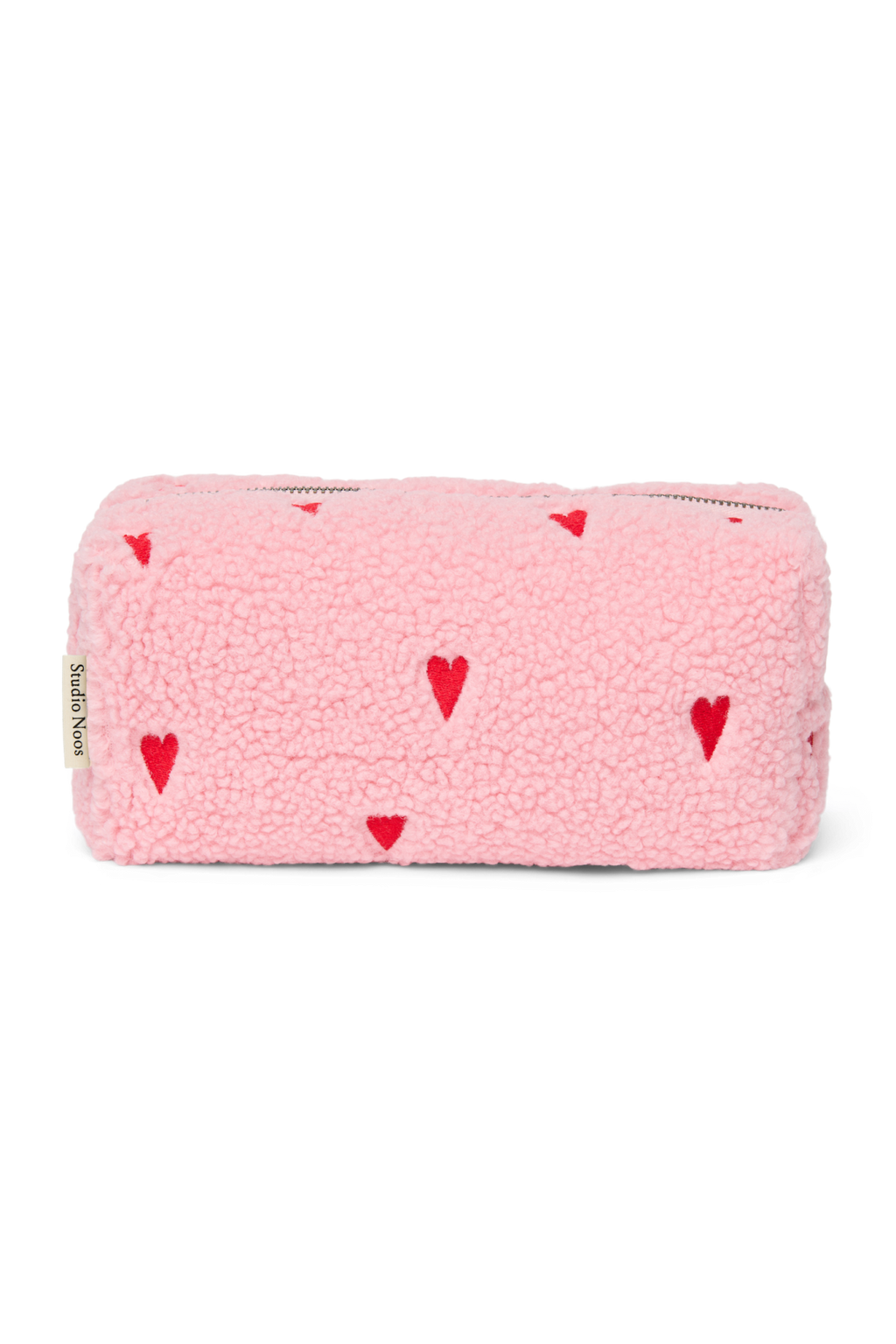 Teddy Pouch | Light Pink Hearts