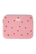 Teddy Laptop Sleeve 15 Inch | Light Pink Hearts