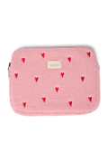 Teddy Laptop Sleeve 13 Inch | Light Pink Hearts