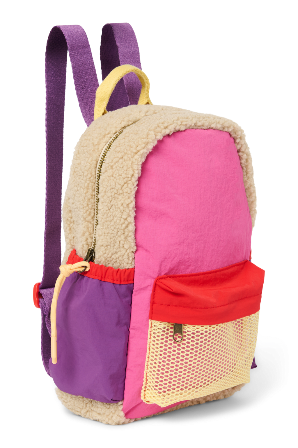 Patchwork Mini Backpack | Bright Pink