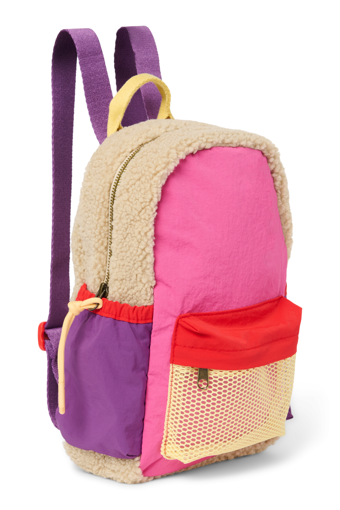 Patchwork Mini Backpack | Bright Pink