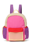 Patchwork Midi Backpack | Bright Pink