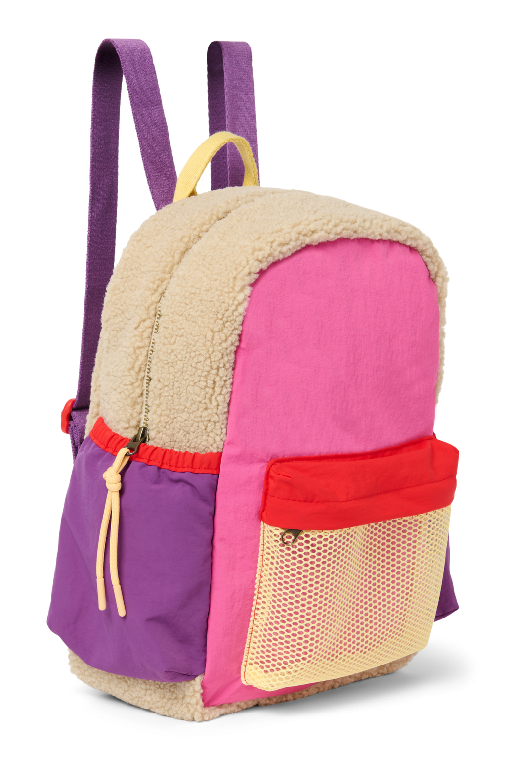 Patchwork Midi Backpack | Bright Pink