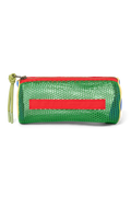 Patchwork Pencil Case | Fiery Red
