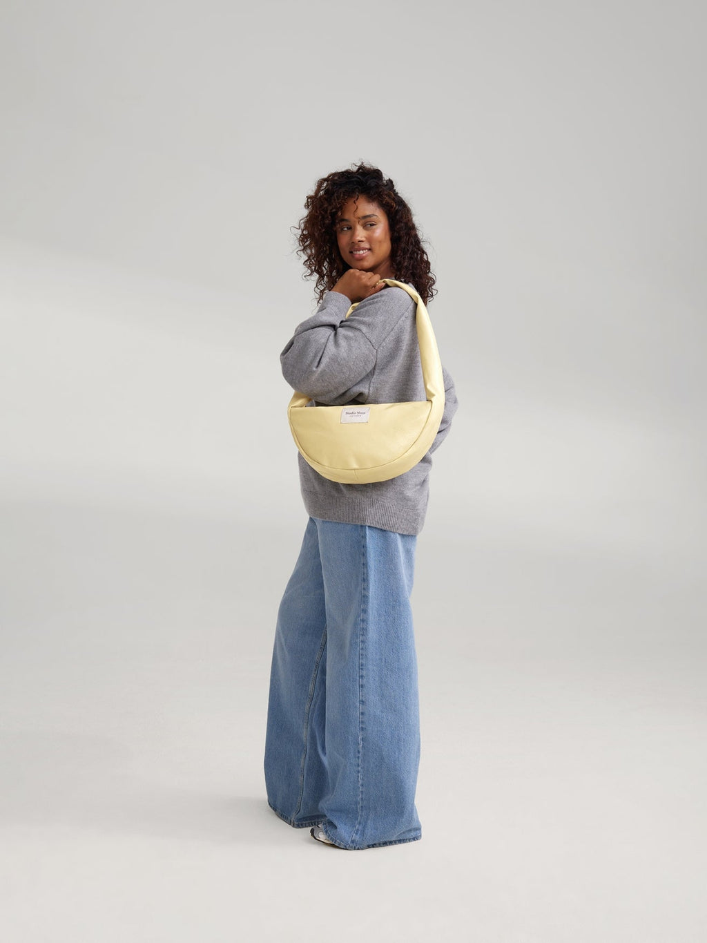 Vegan Leather Mini Cross Body Bag | Butter Yellow