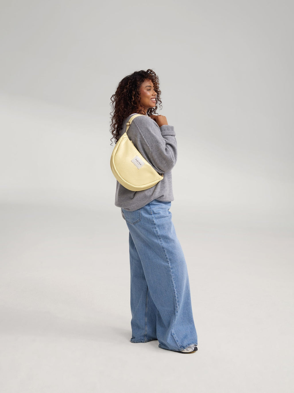 Vegan Leather Adult Fanny Pack | Butter Yellow