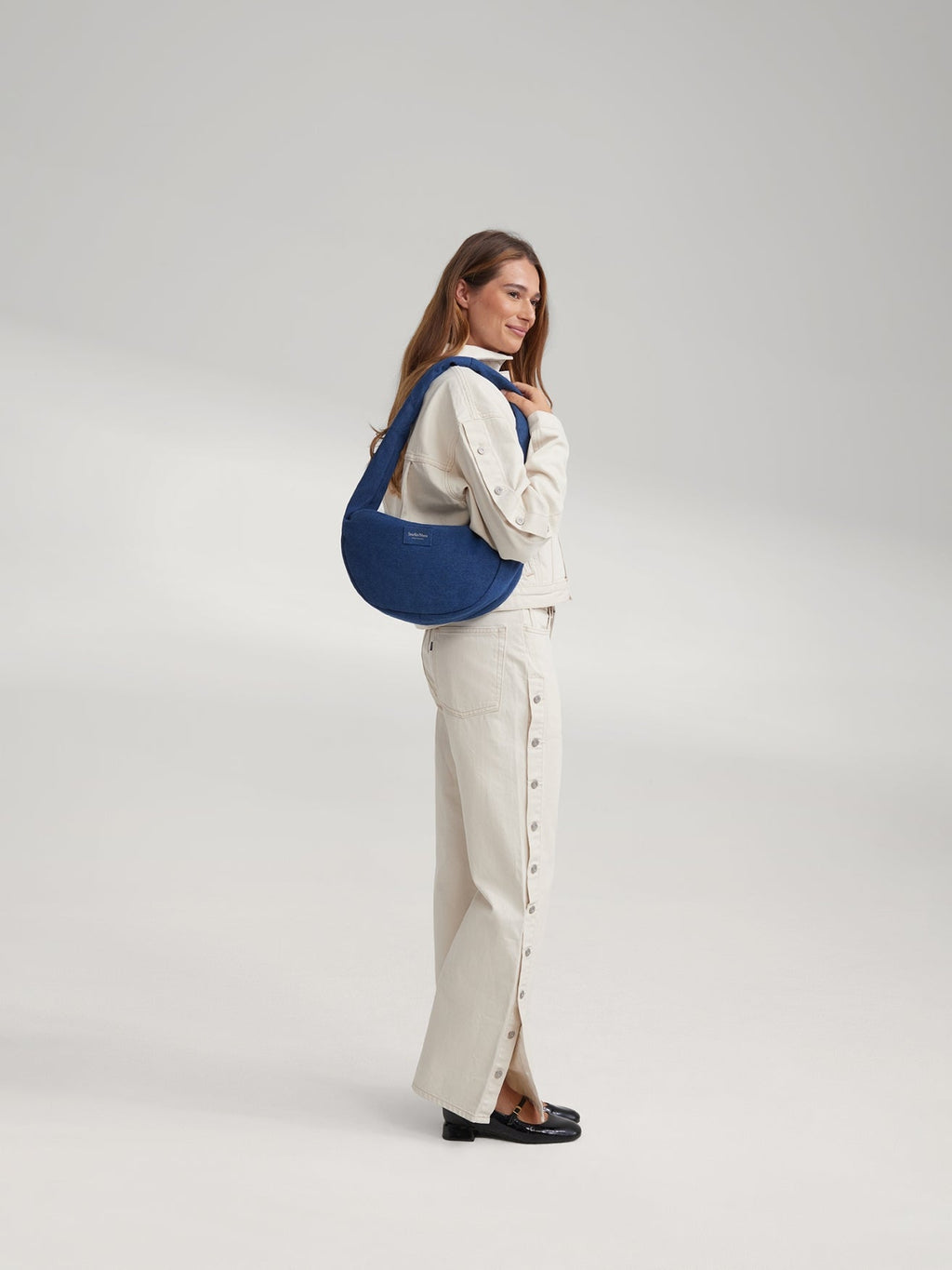 Denim Mini Cross Body Bag | Dark Blue