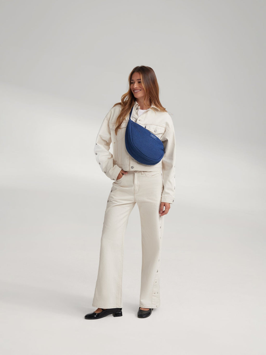 Denim Adult Fanny Pack | Dark Blue