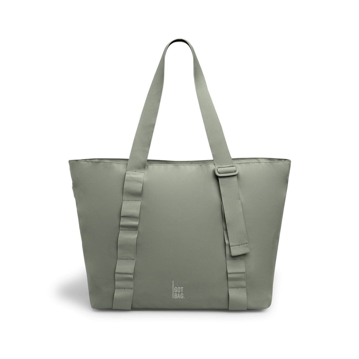 TOTE BAG Monochrome Edition Tasche in bass (Salbeigrün) als Studioaufnahme in Frontansicht.