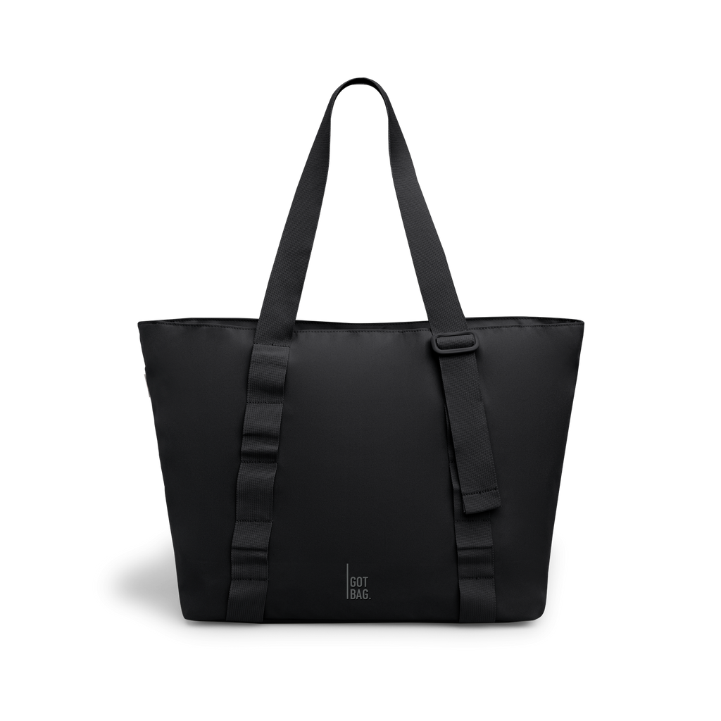 TOTE BAG Tasche in black (Schwarz) als Studioaufnahme in Frontansicht.