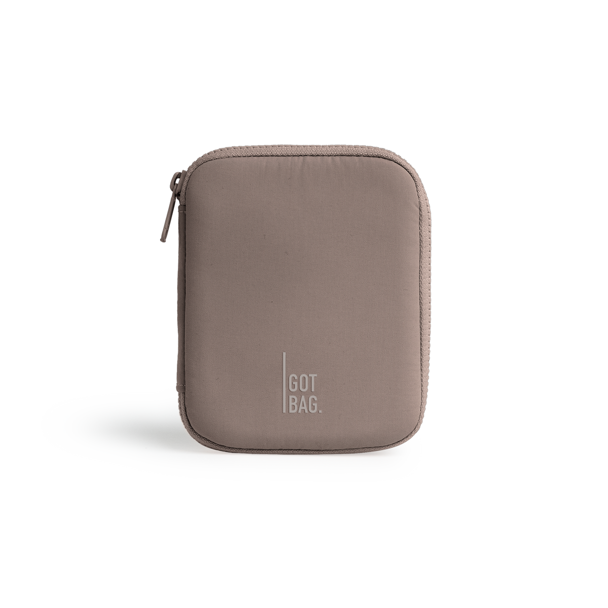 WALLET Accessoires in oyster (klassisches Taupe-Braun) als Studioaufnahme in Frontansicht.