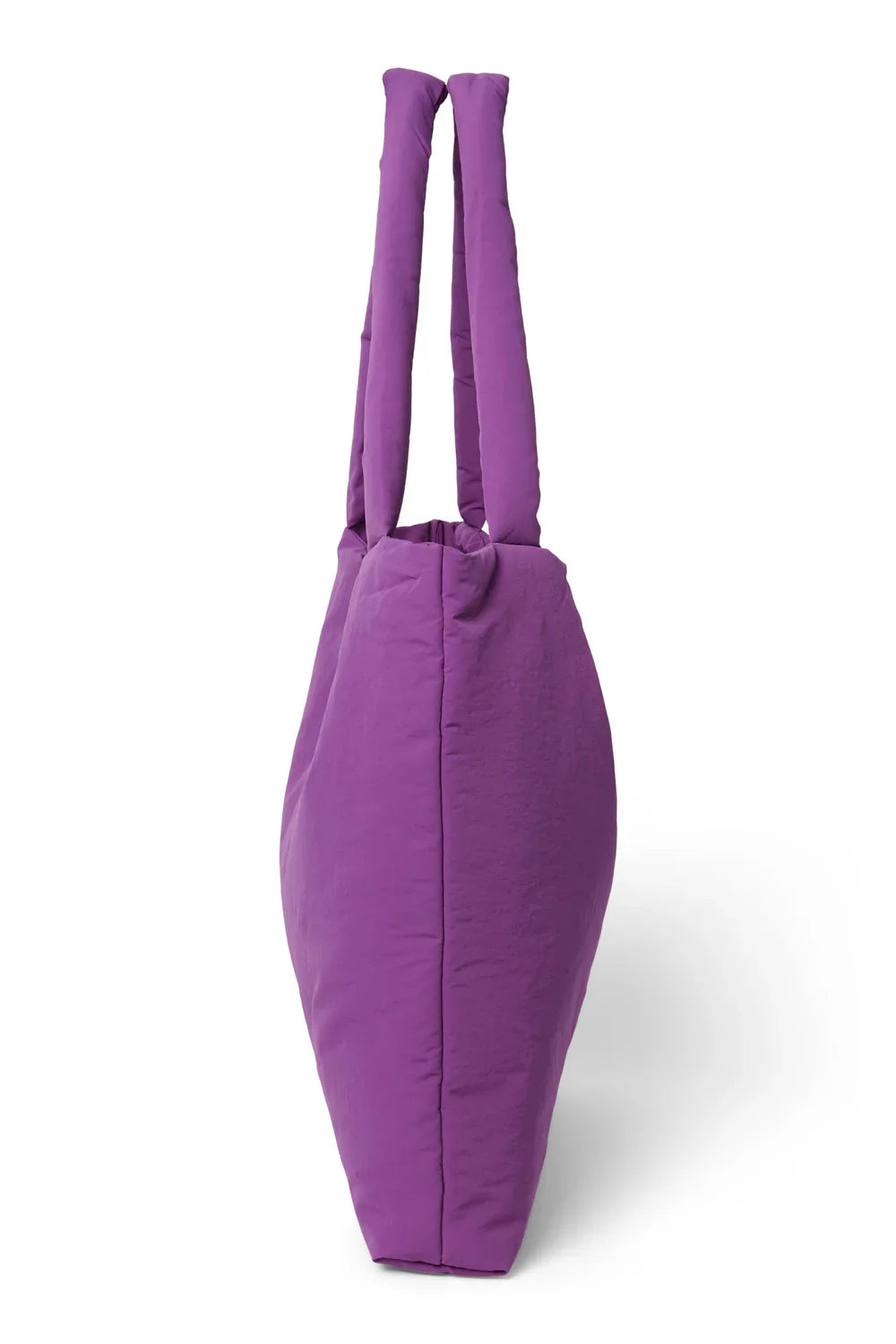 Purple Textured Puffy Mom Bag