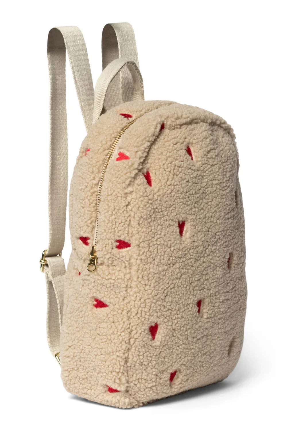 Brown Hearts Teddy Mini Backpack