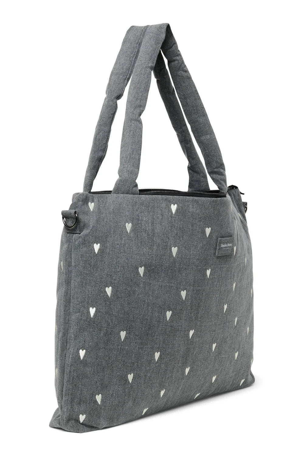 Grey Denim Diaper Bag
