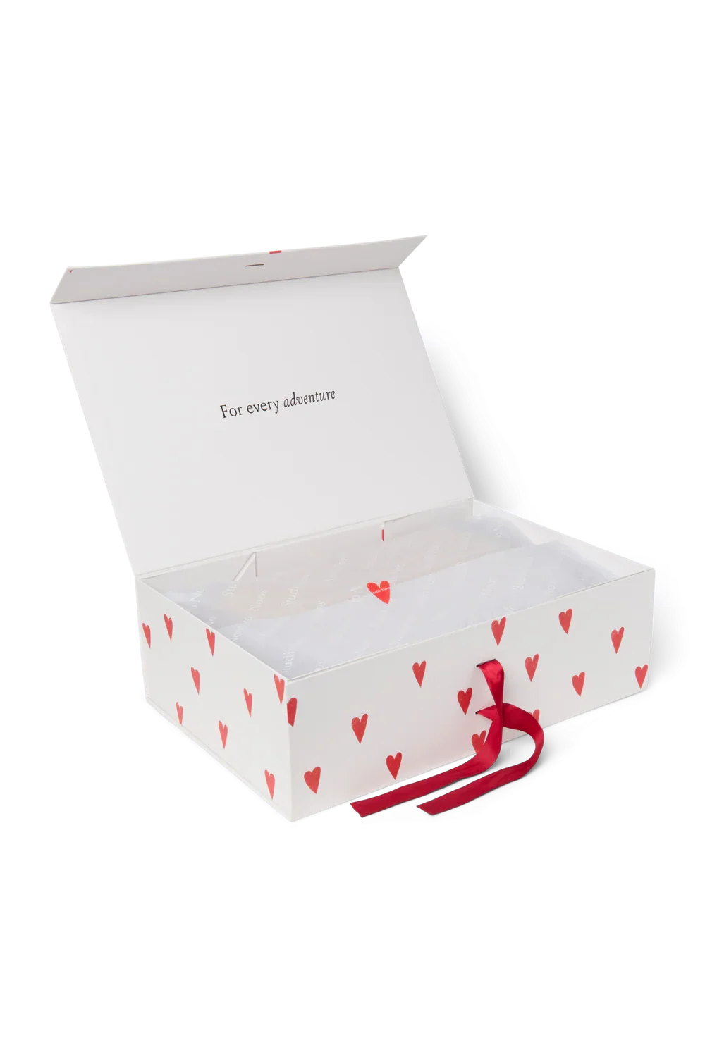White Hearts Gift Box L