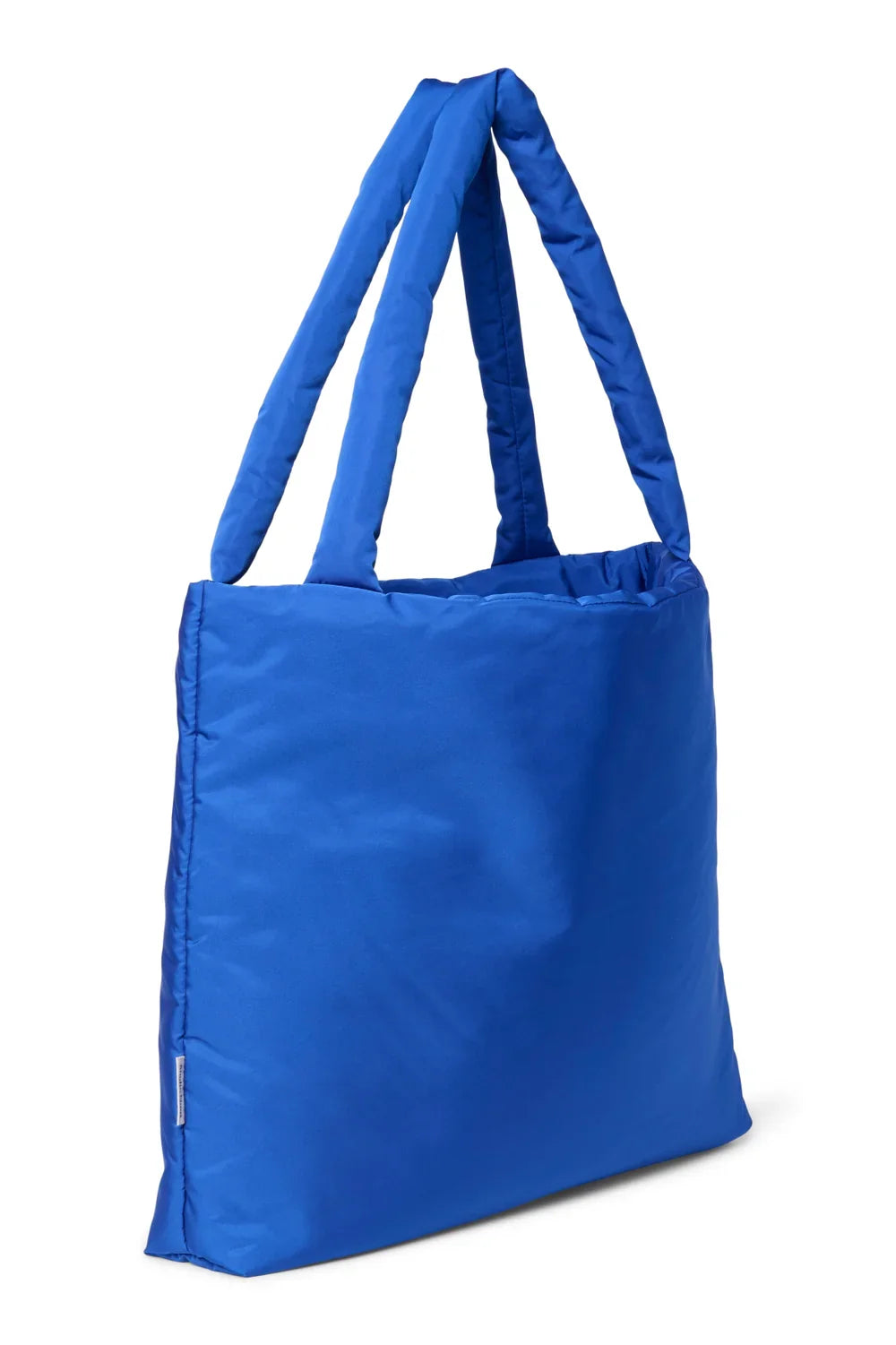 Light Blue Hearts Puffy Mom Bag