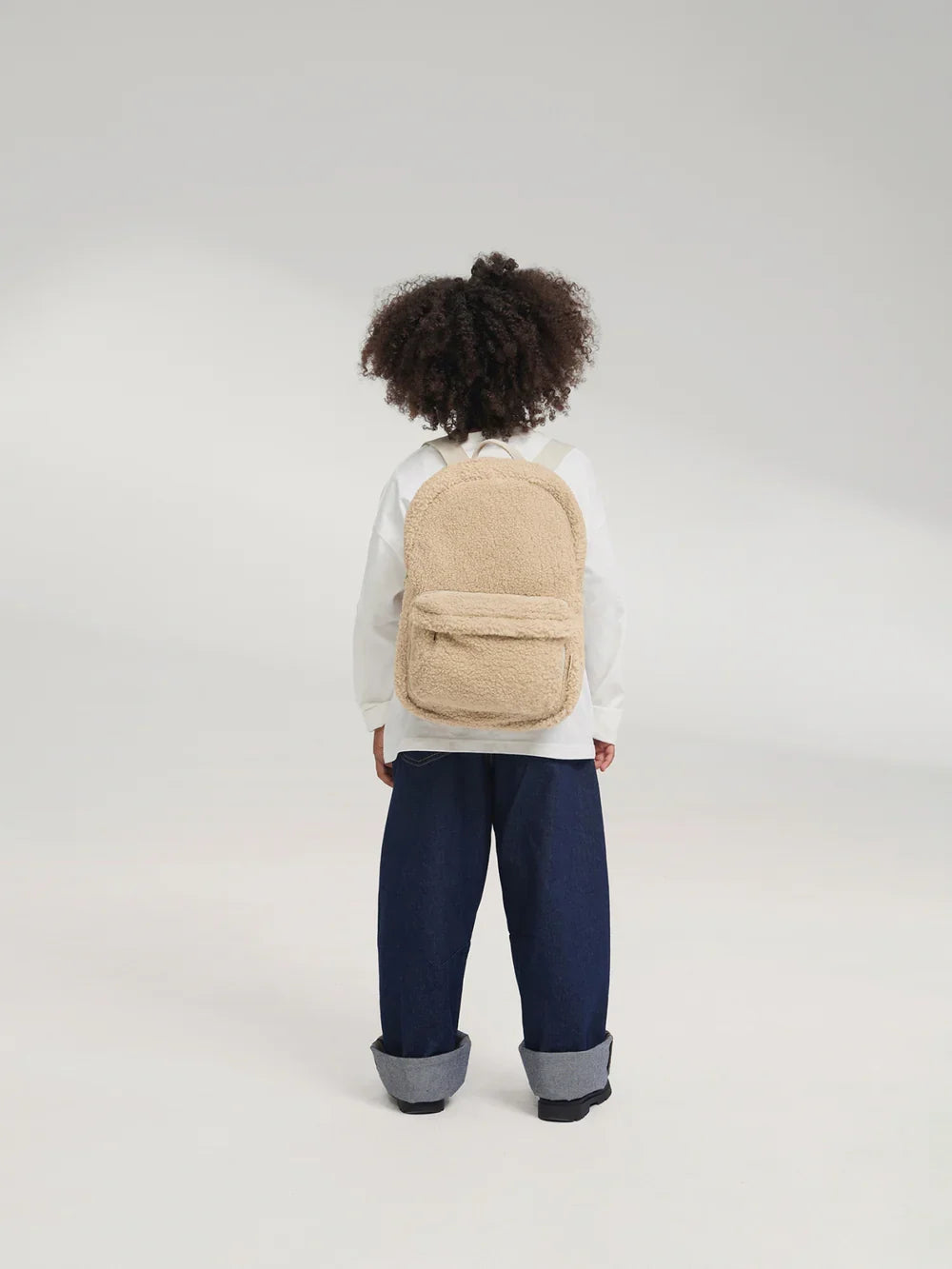 Brown Hearts Teddy Midi Backpack