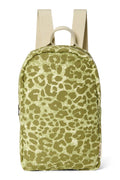 Green Leopard Cotton Mini Backpack
