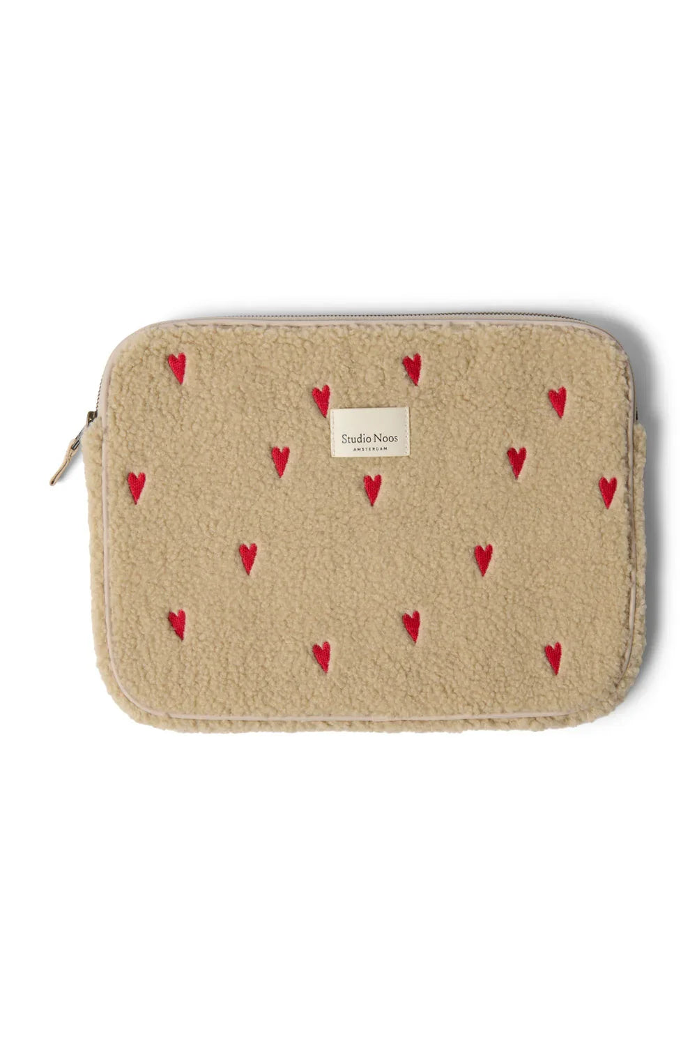 Ecru Hearts Teddy Laptop Sleeve 13 Inch