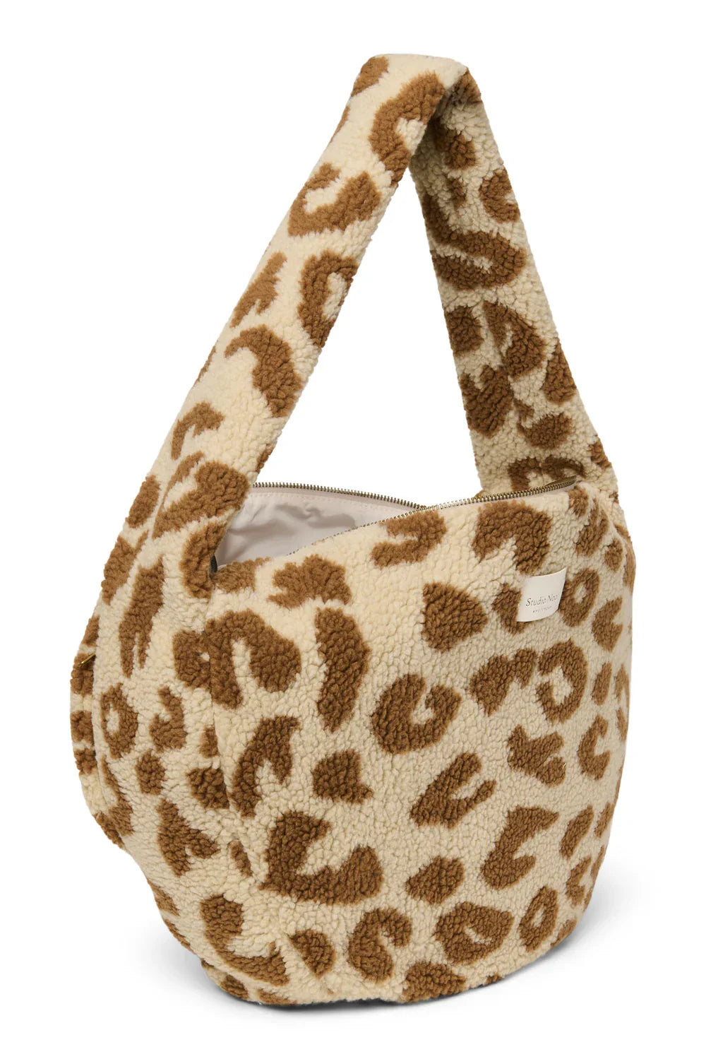 Leopard Teddy Cross Body Bag