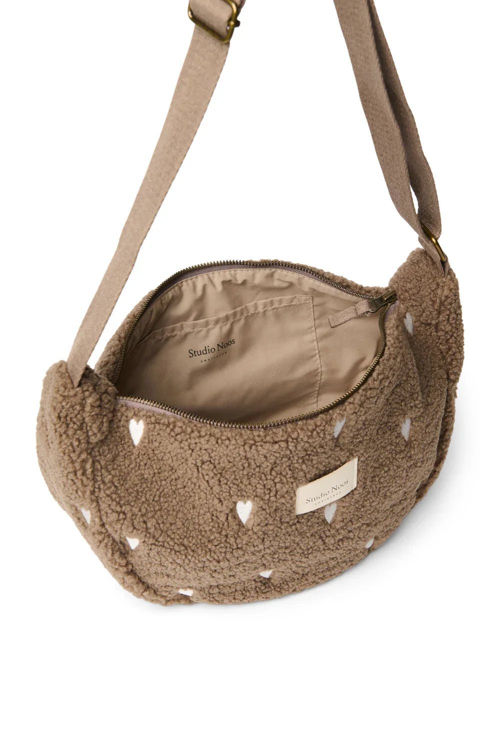 Brown Hearts Teddy Adult Fanny Pack